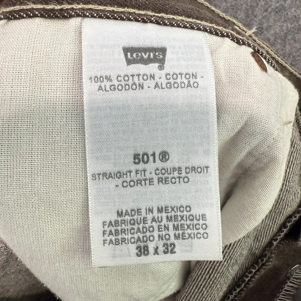Vintage‎ Levi's 501XX Jeans Mens 38x32 (fits 37x31) Charcoal Gray Rugged Y2k 90s